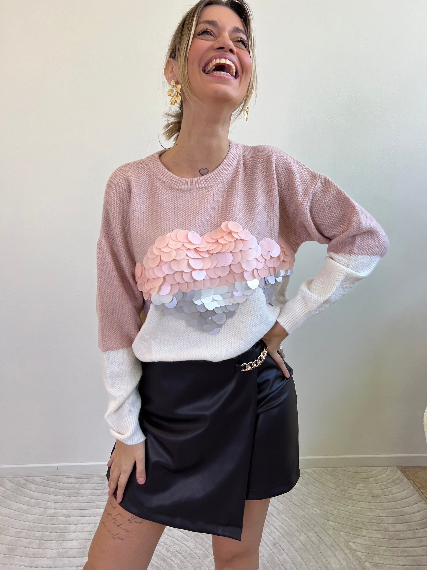 PULL MACROPAILLETTES CIPRIA
