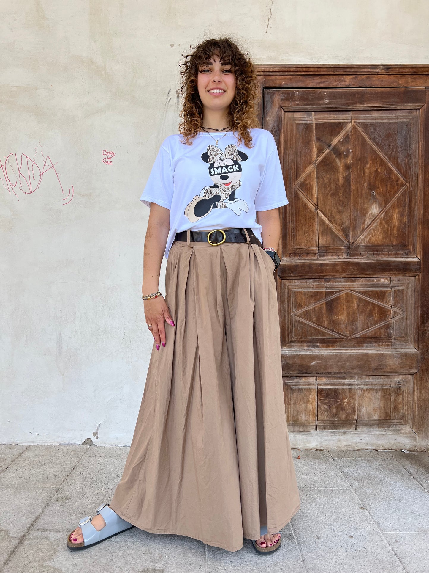 DELFINA PANTALONE AMPIO VAR.BISCOTTO