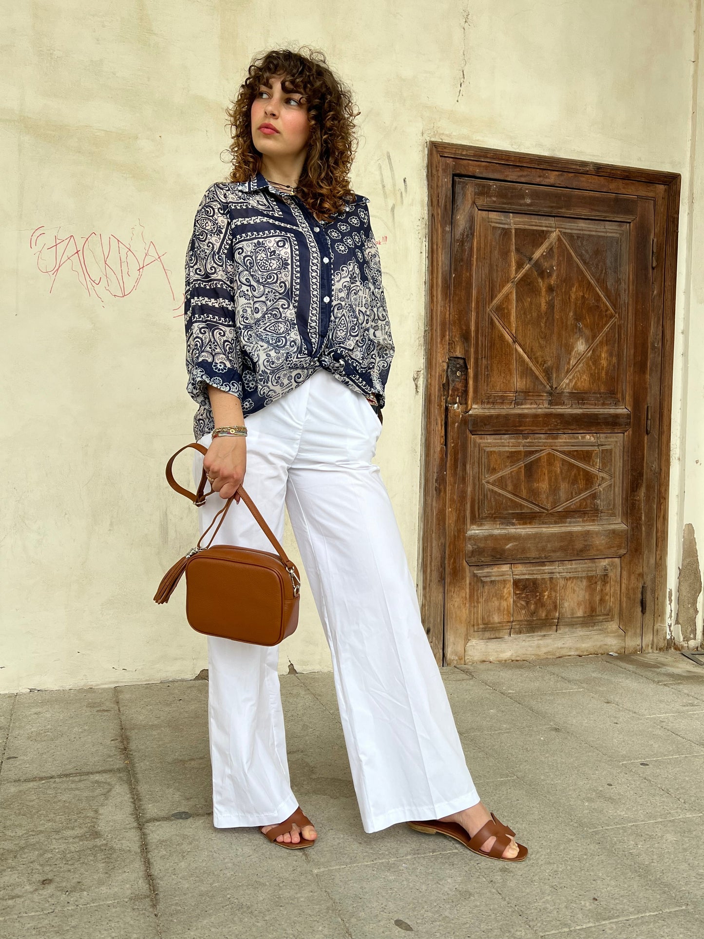 FRESH pantalone var.bianco TG.L