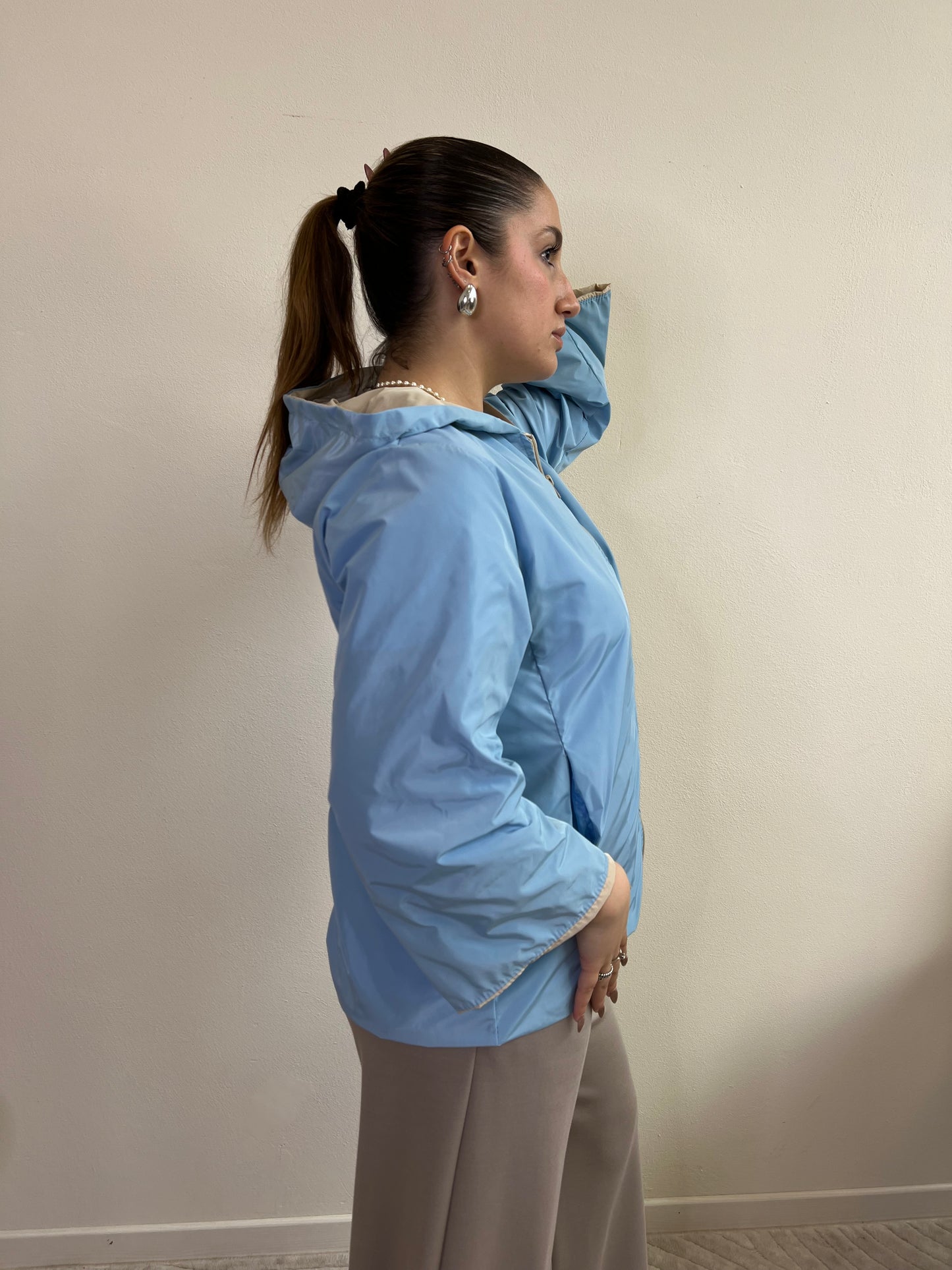 Giacca antipioggia LIGHT BLUE