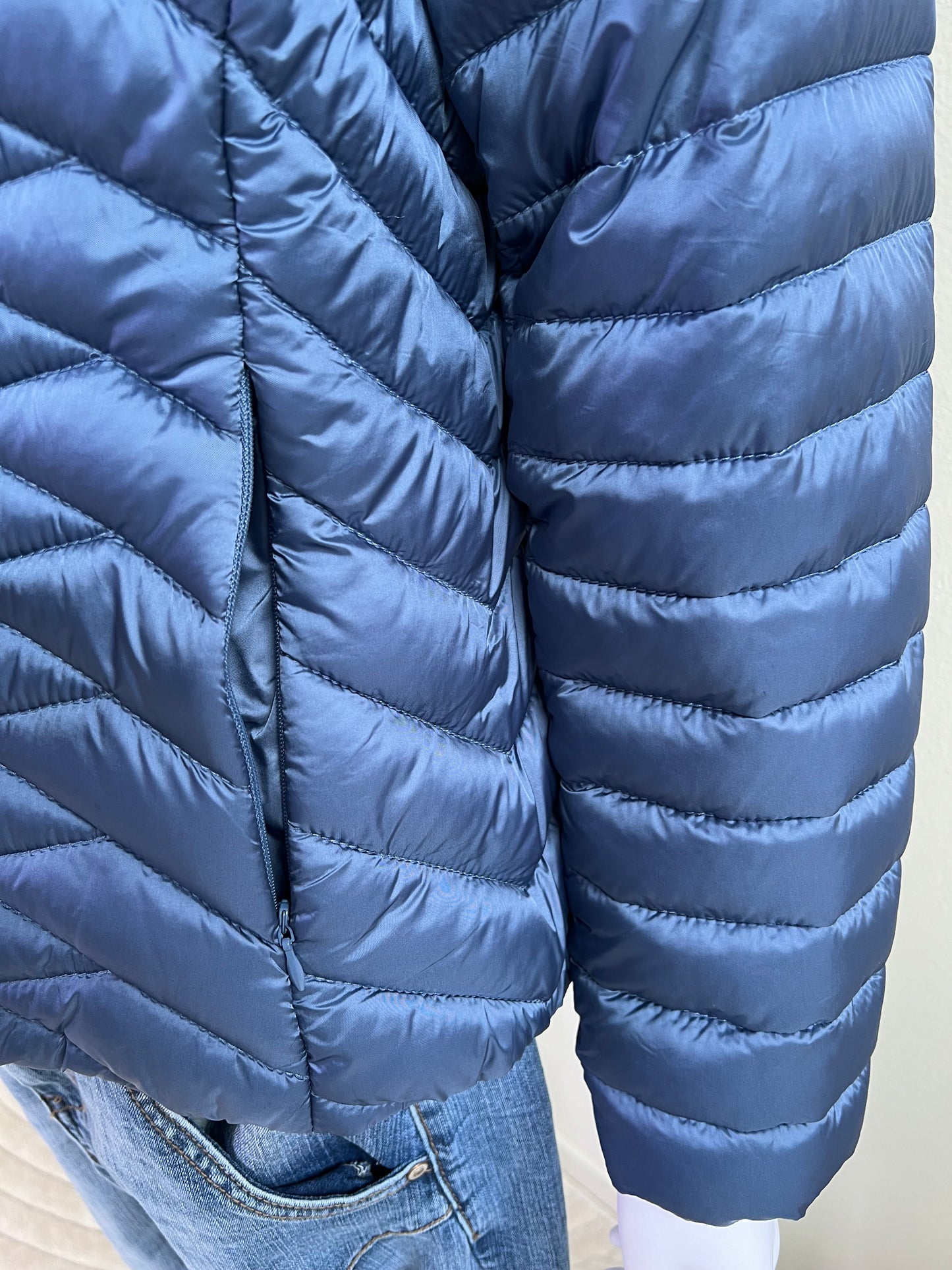 PIUMINO 100 grammi BLU MARE TAGLIA L