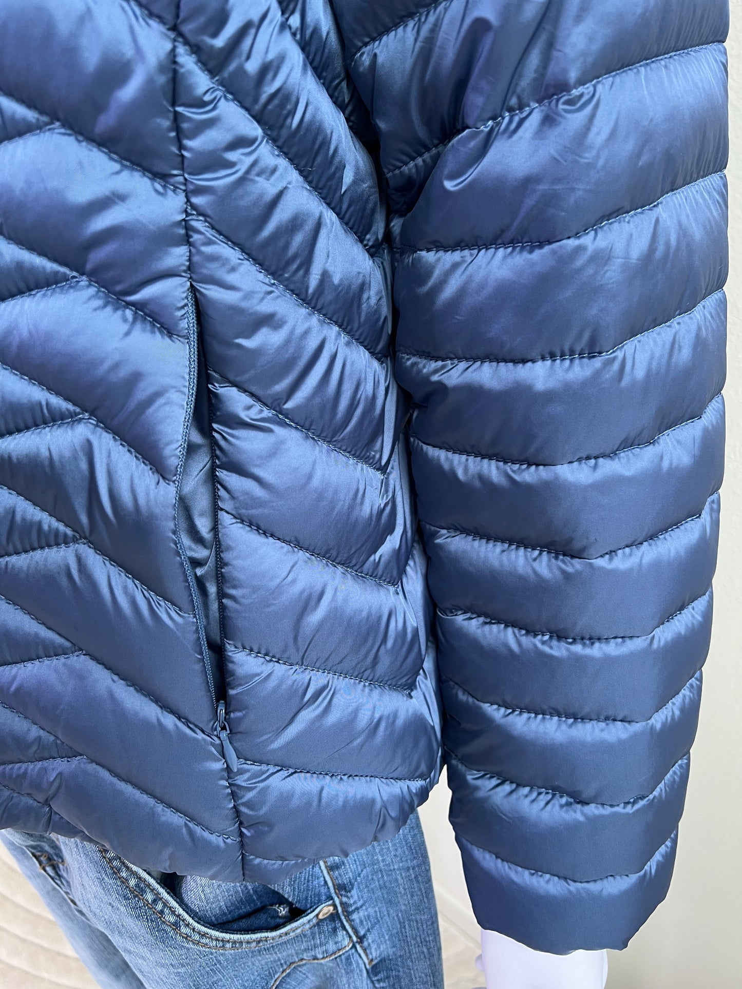 PIUMINO 100 grammi BLU MARE TAGLIA M