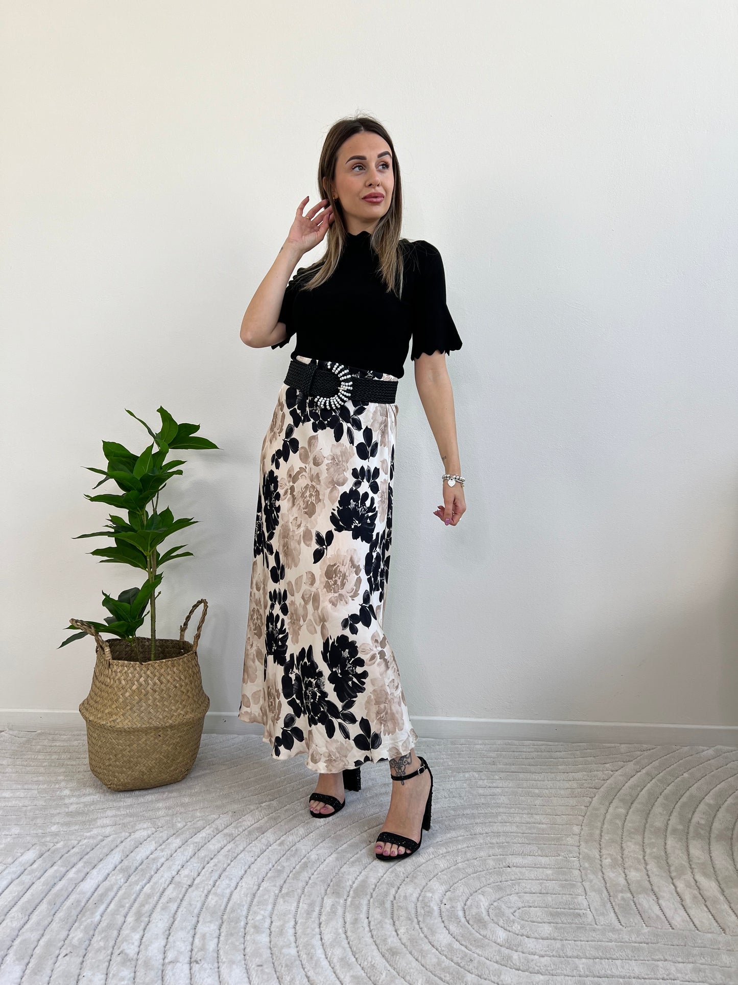 MIETTA PULL SMERLATO NERO