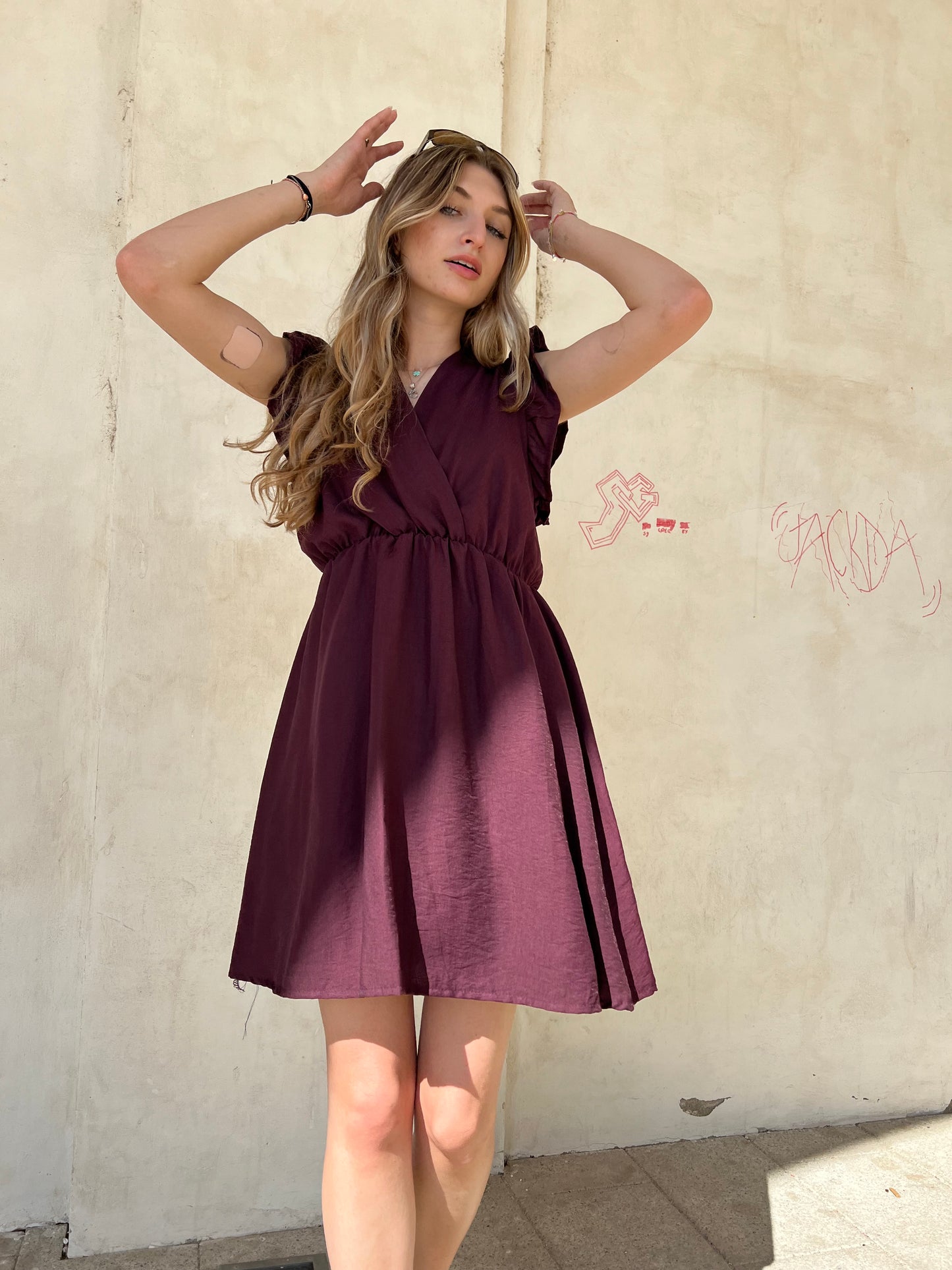 RACHELE MINI DRESS VAR.PRUGNA