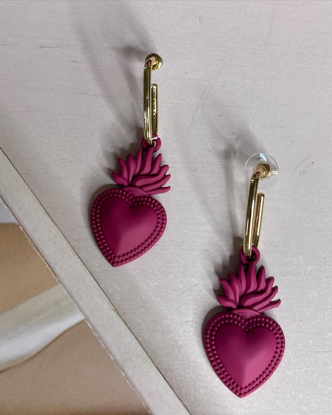Orecchini Cuore sacro