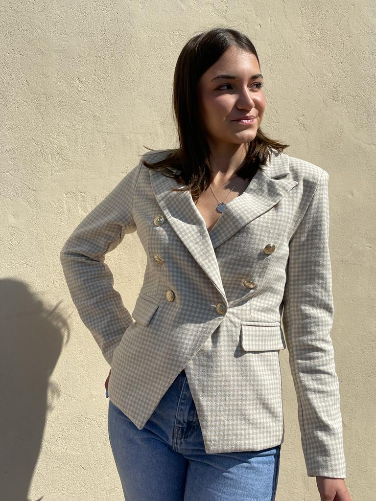 Blazer pied de poule