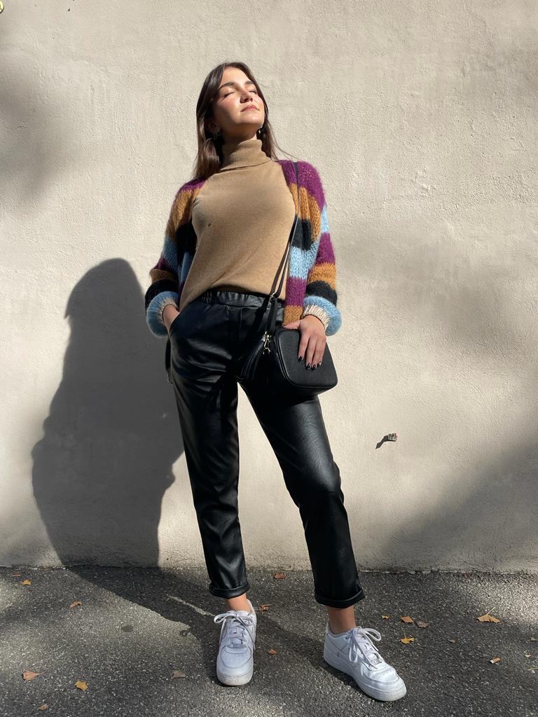 Pantalone in eco pelle