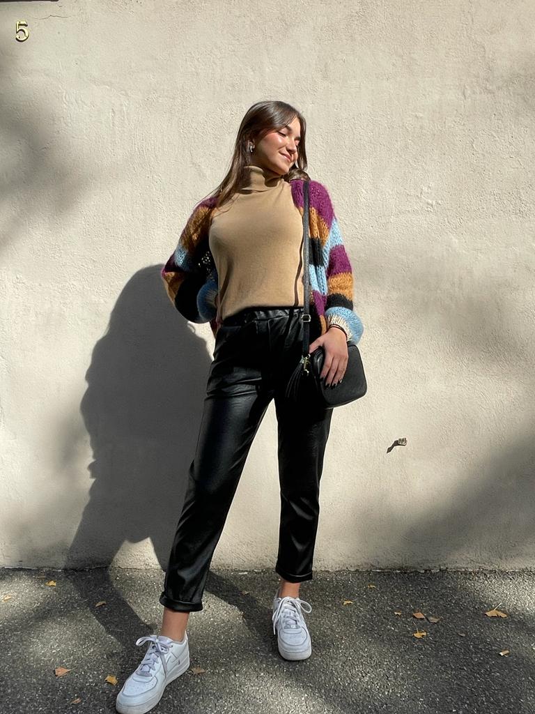 Pantalone in eco pelle