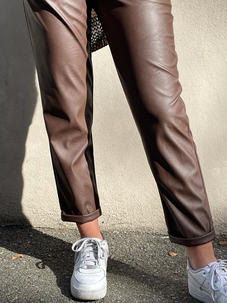 Pantalone in eco pelle