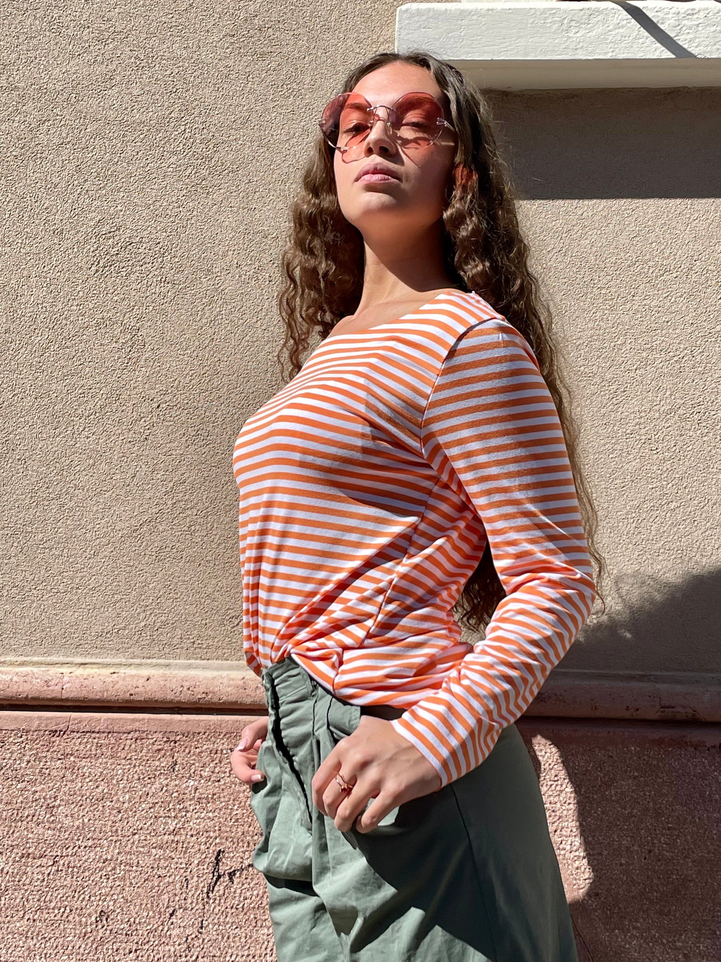 Maglia basic a righe