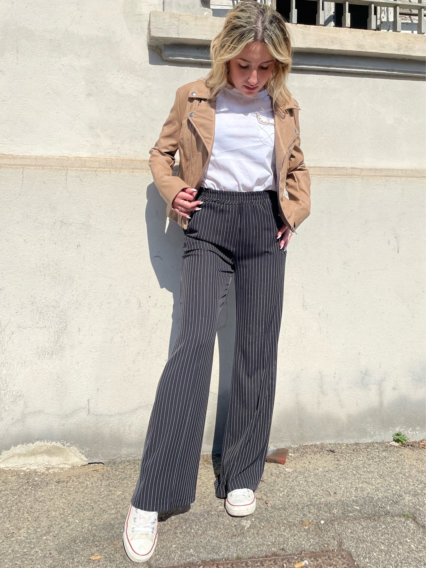 Pantalone gessato