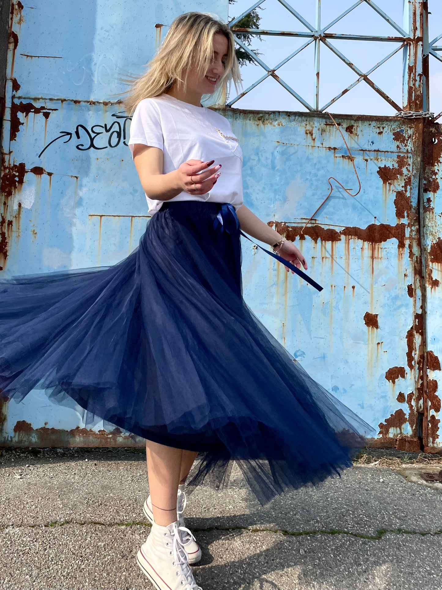 Gonna in tulle NUVOLA