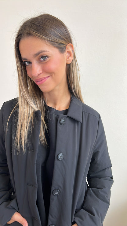 GIACCA 100 GRAMMI A 3/4  NERO TAGLIA L