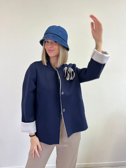CAPPELLO PESCATORA BLU DENIM