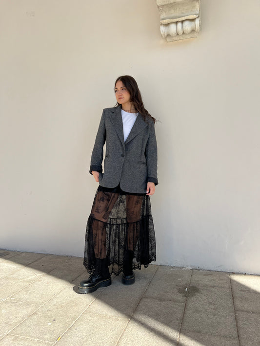 MAXI - GONNA IN PIZZO