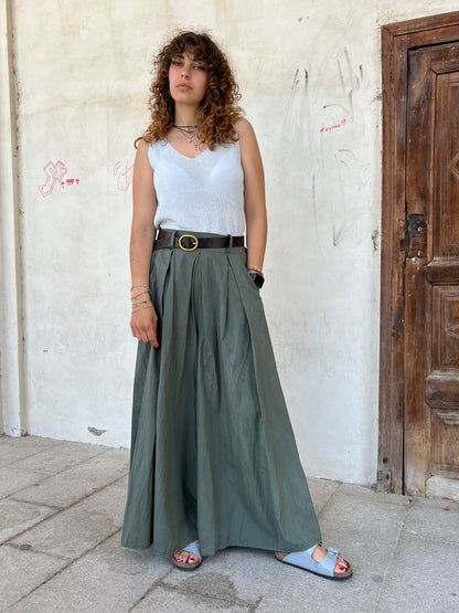 DELFINA PANTALONE AMPIO VAR.VERDONE
