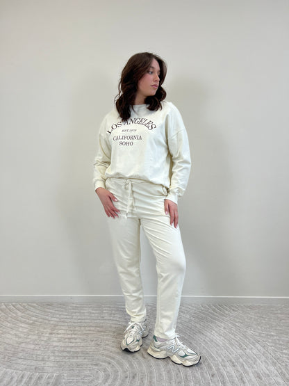 HUSTON PANTALONE TUTA BURRO