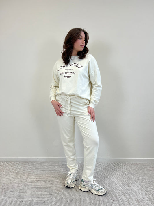 HUSTON PANTALONE TUTA BURRO