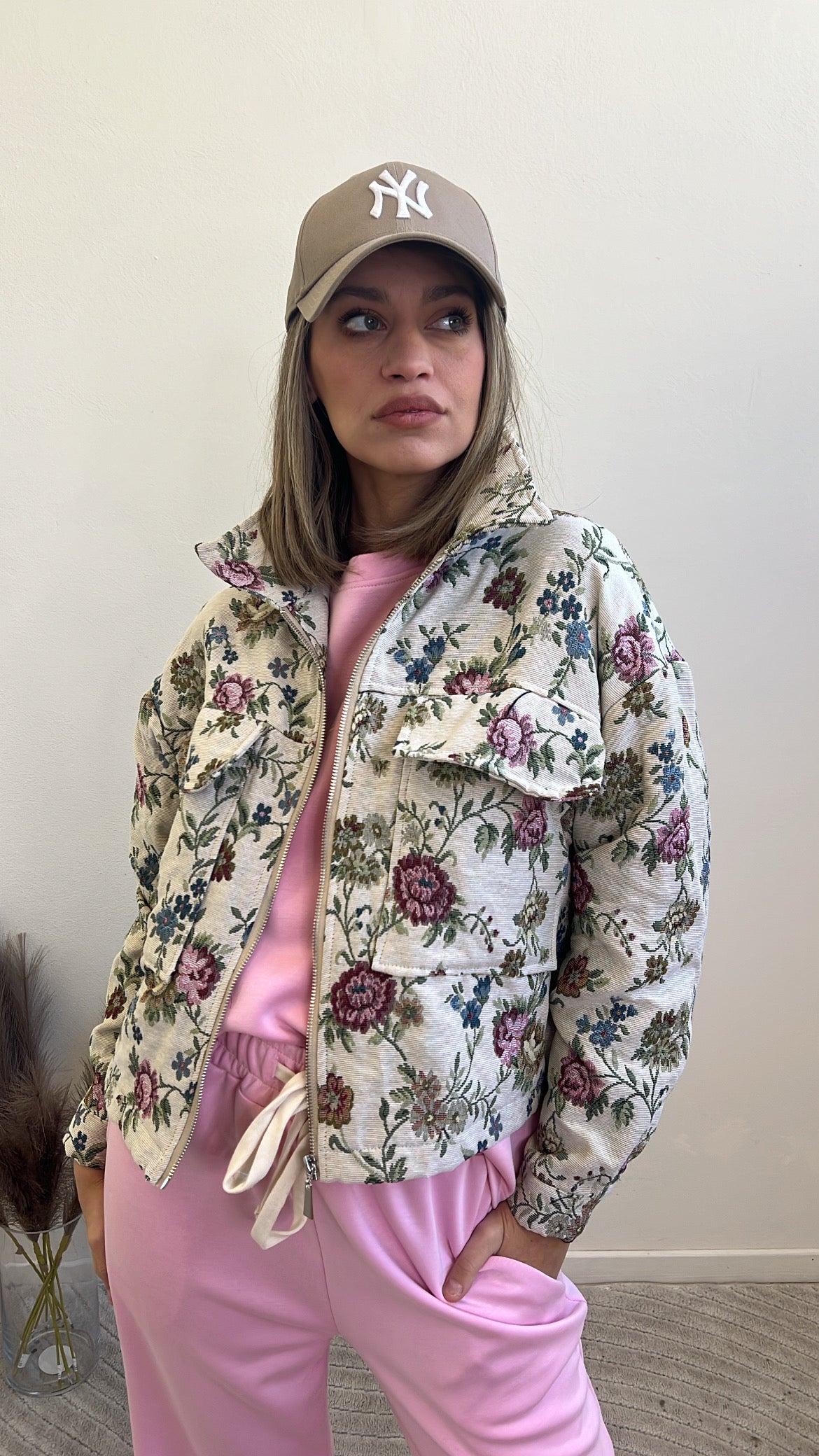 EDEN FLORAL JACQUARD JACKET TAGLIA S/M