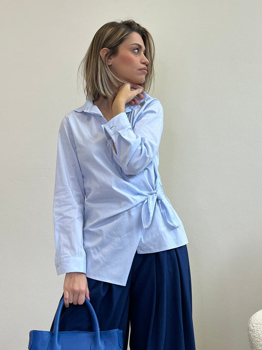 CAMICIA CON NODO AZZURRA taglia M