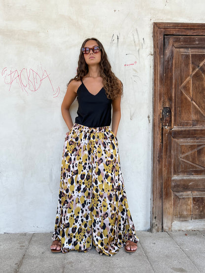 SABRINA PANTALONE AMPIO VAR.SENAPE