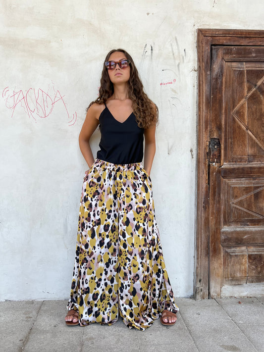 SABRINA PANTALONE AMPIO VAR.SENAPE