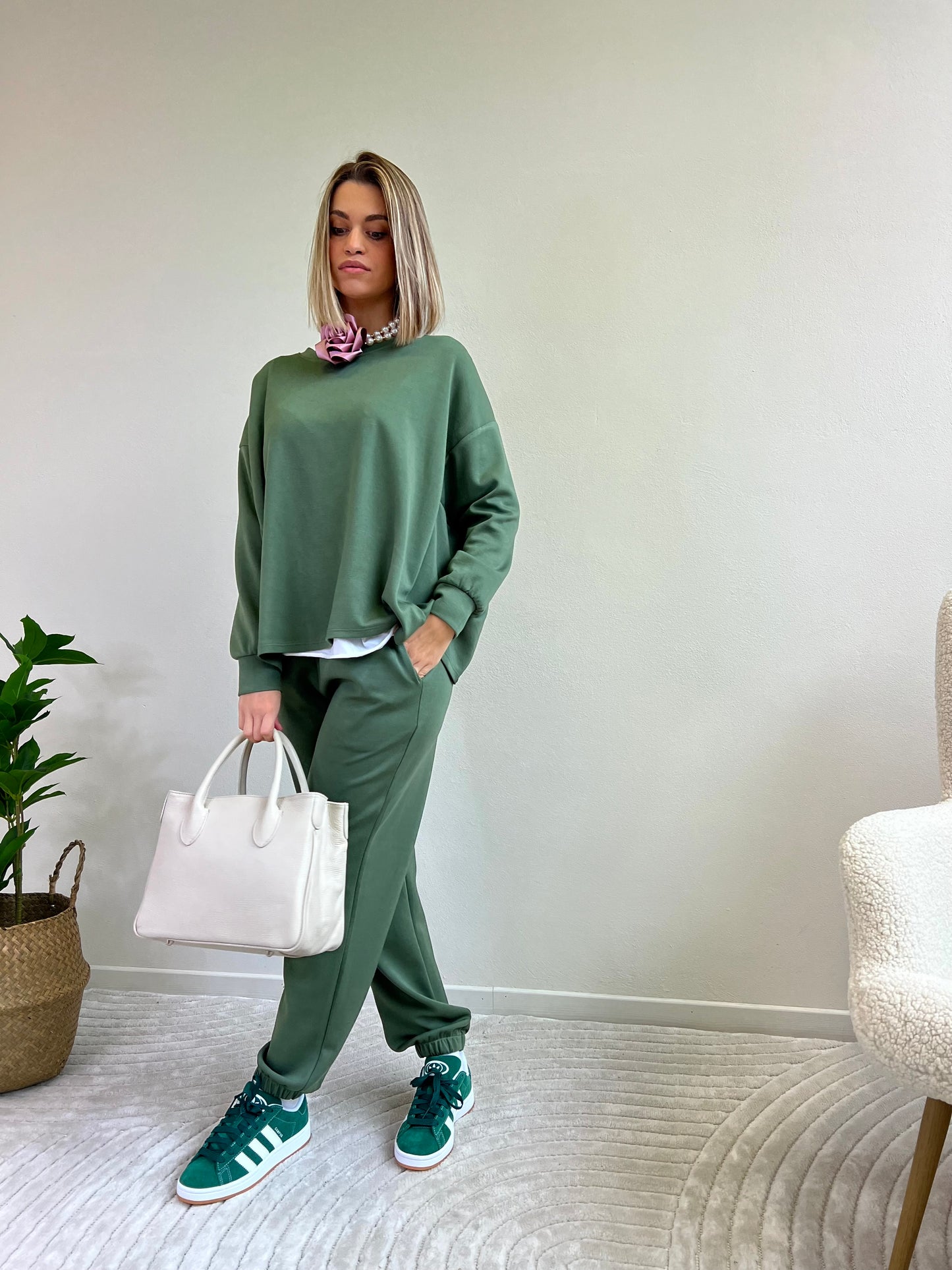 MILA SET TUTA VERDE CACTUS