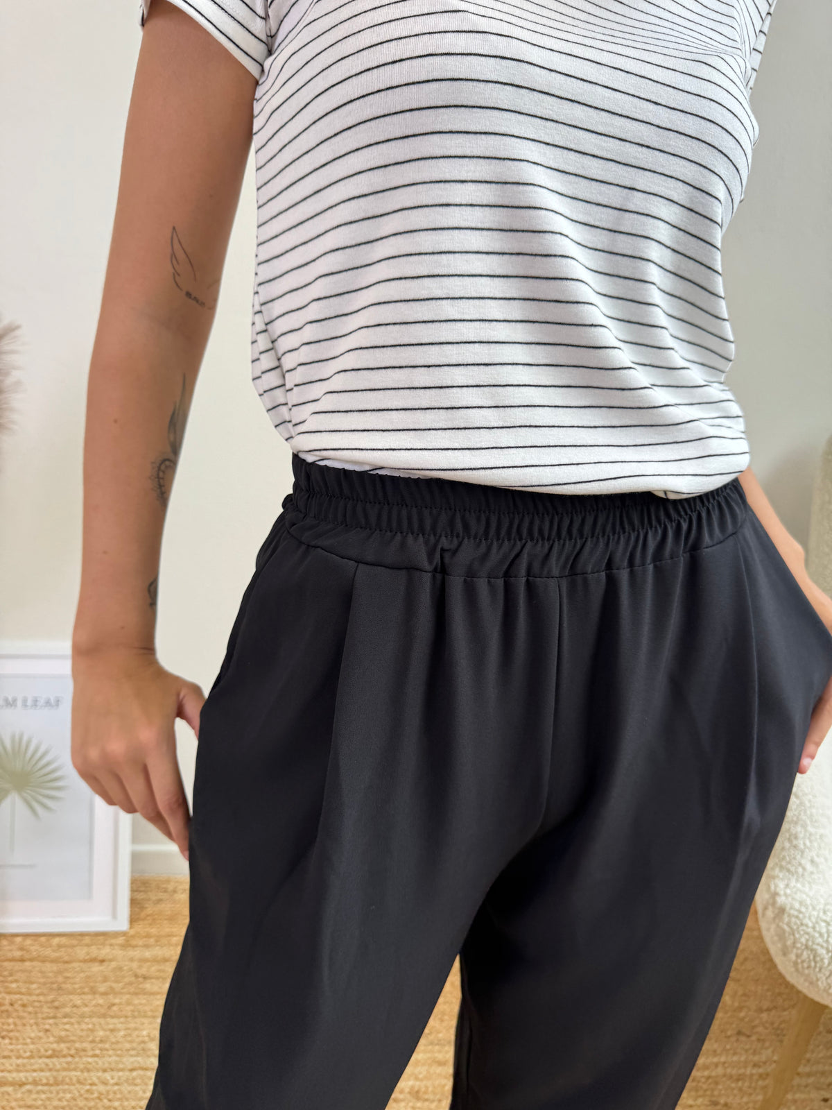 T.SHIRT NINA RIGA BIANCO E NERO