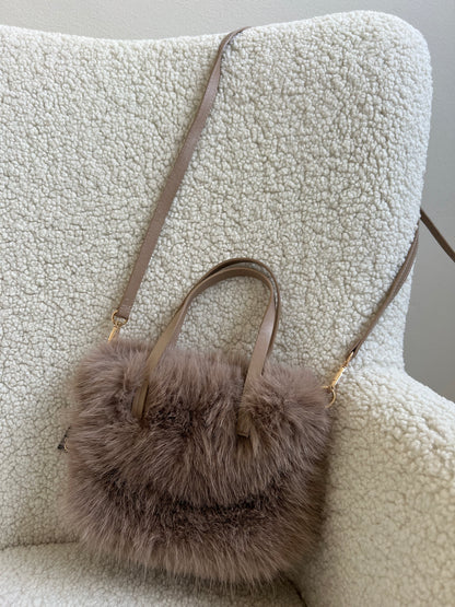 NATY BORSA ECO - FUR CAPPUCCINO