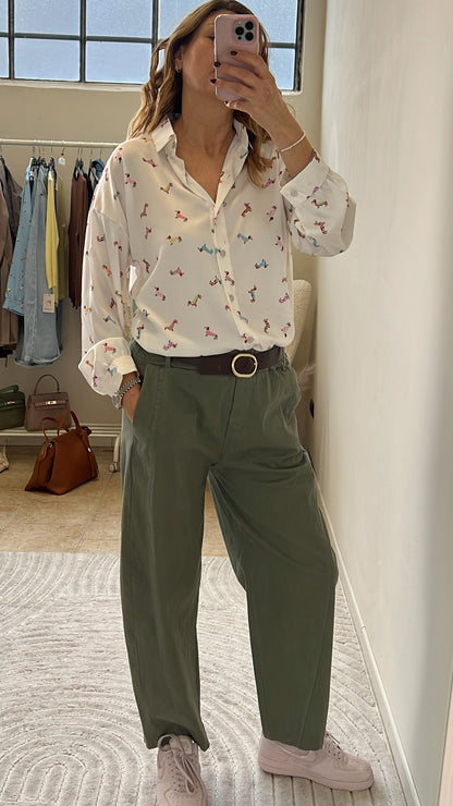CAMICIA BASSOTTI PANNA