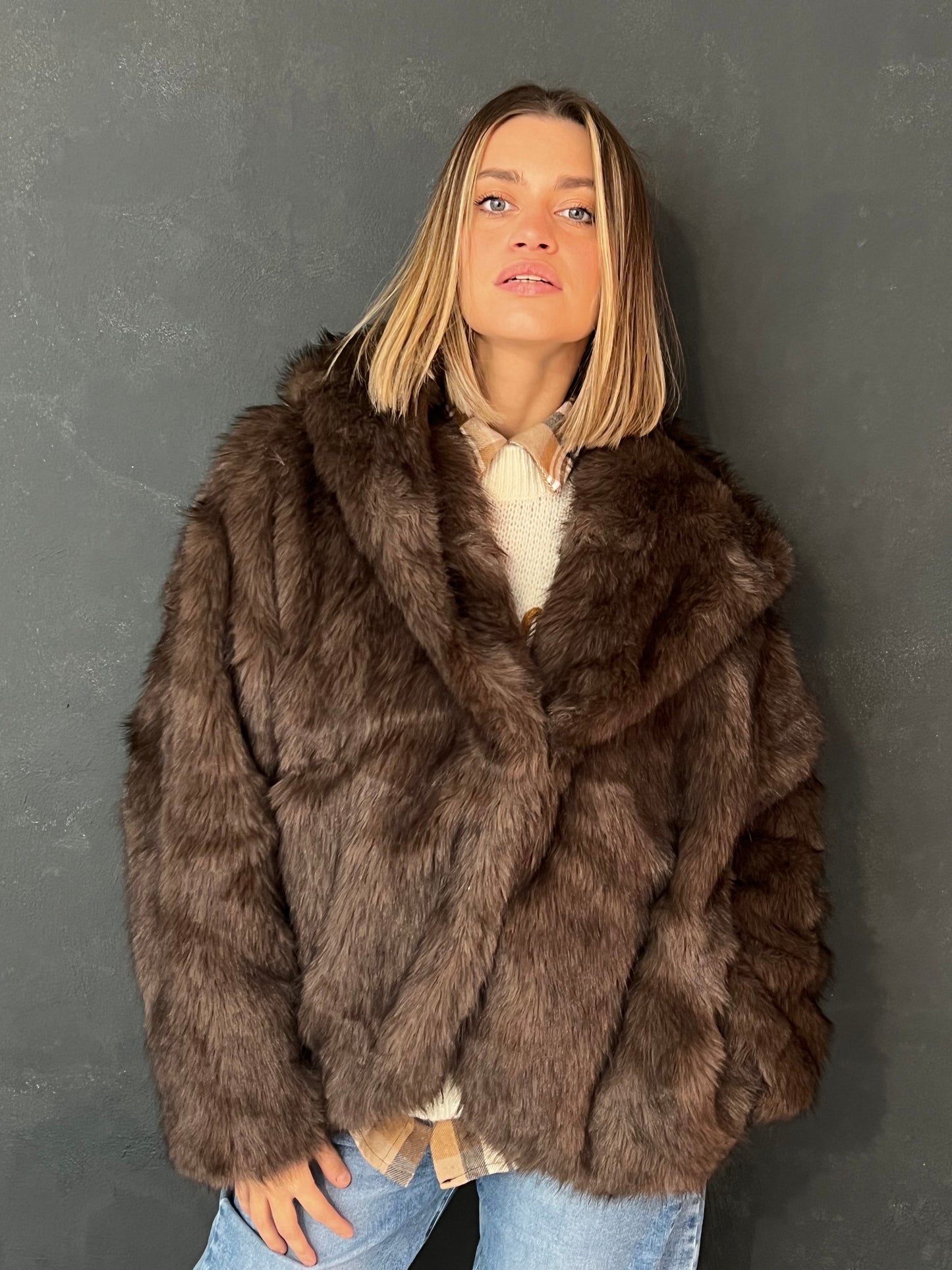 SOPHIE ECO PELLICCIA CAPPUCCIO