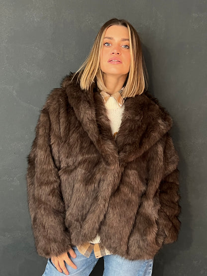 SOPHIE ECO PELLICCIA CAPPUCCIO