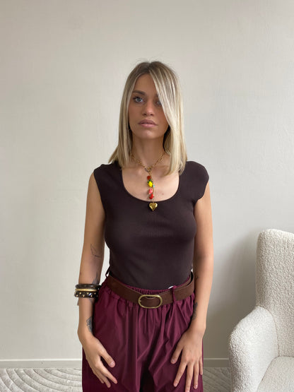 PANTALONE BALOON ROSSO INDIA
