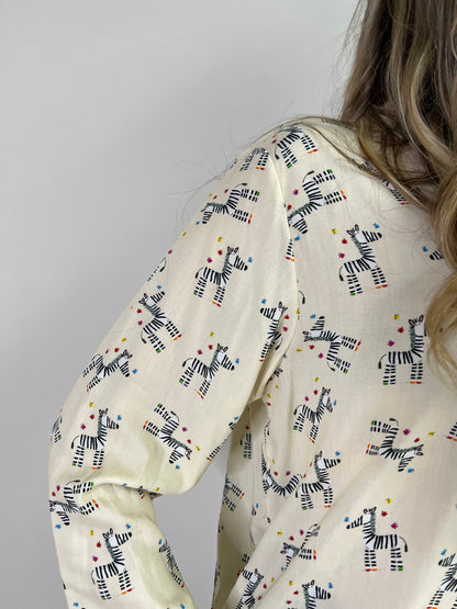 CAMICIA CARTOON STAMPA ZEBRA