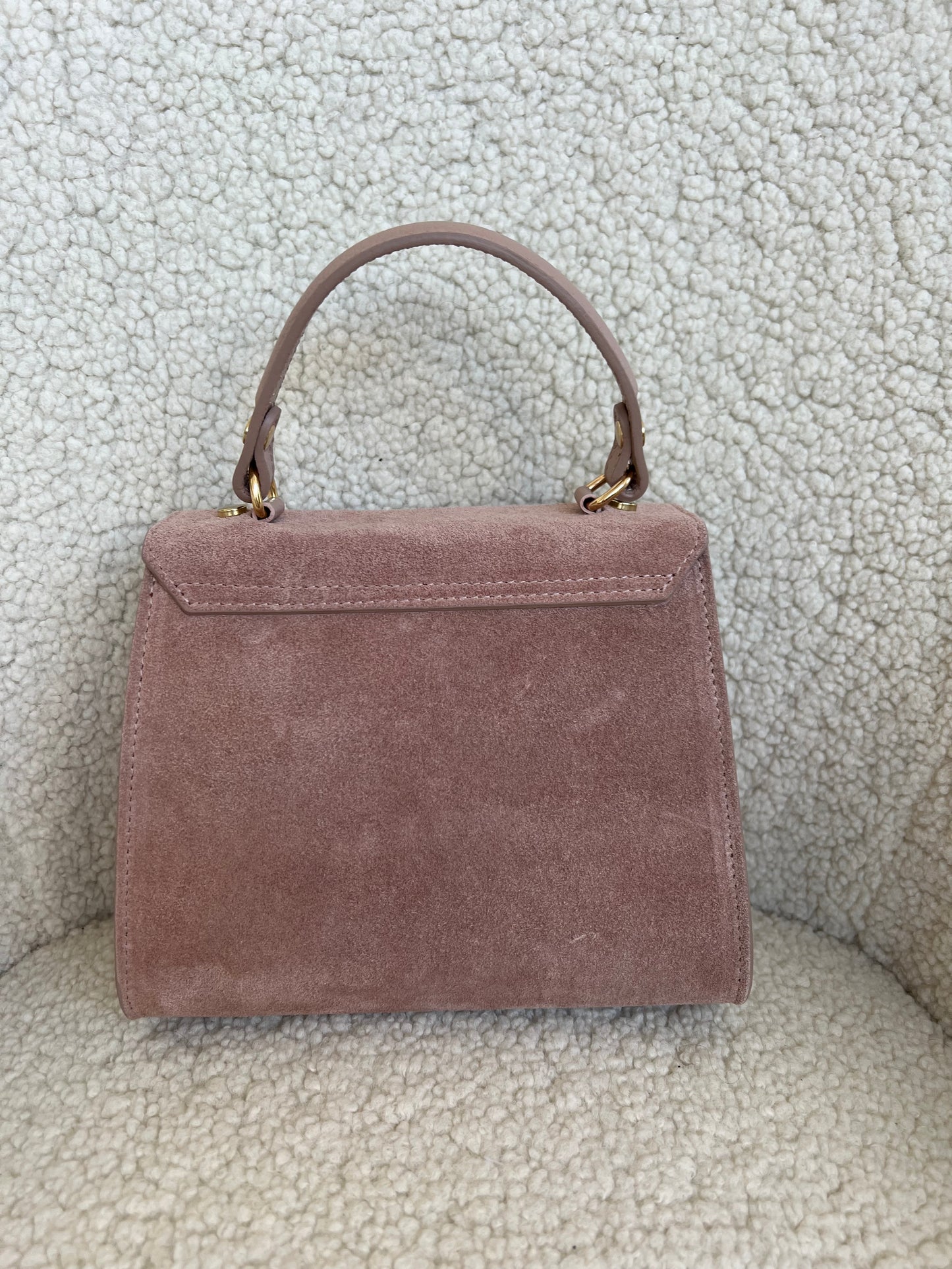 ZELDA BORSA SCAMOSCIATA ROSA BLUSH