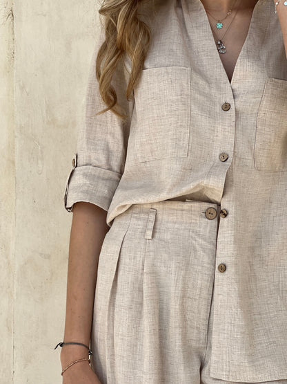 CAMICIA NATURAL taglia L