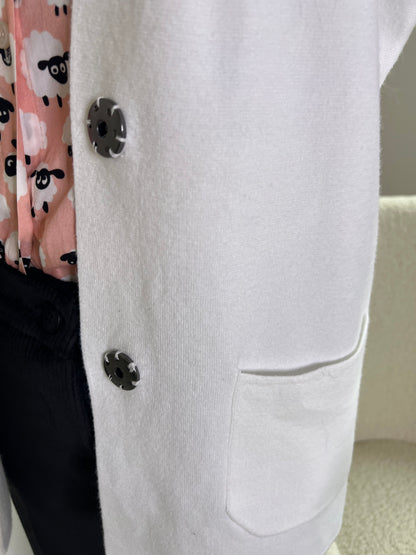 CLEMENTINA CARDIGAN BIANCO