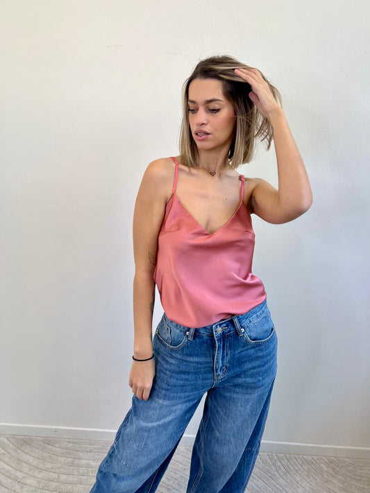 TOP SATIN BLUSH