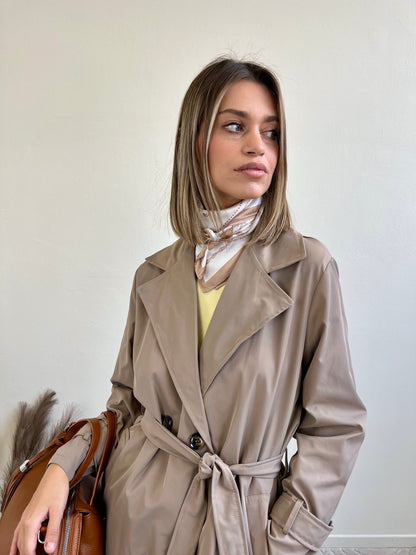 FOULARD STAMPA CACHEMIRE BIANCO E BEIGE