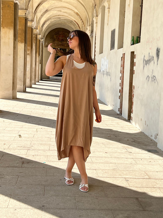ELISA ABITO CON CANOTTA VAR.CAMEL