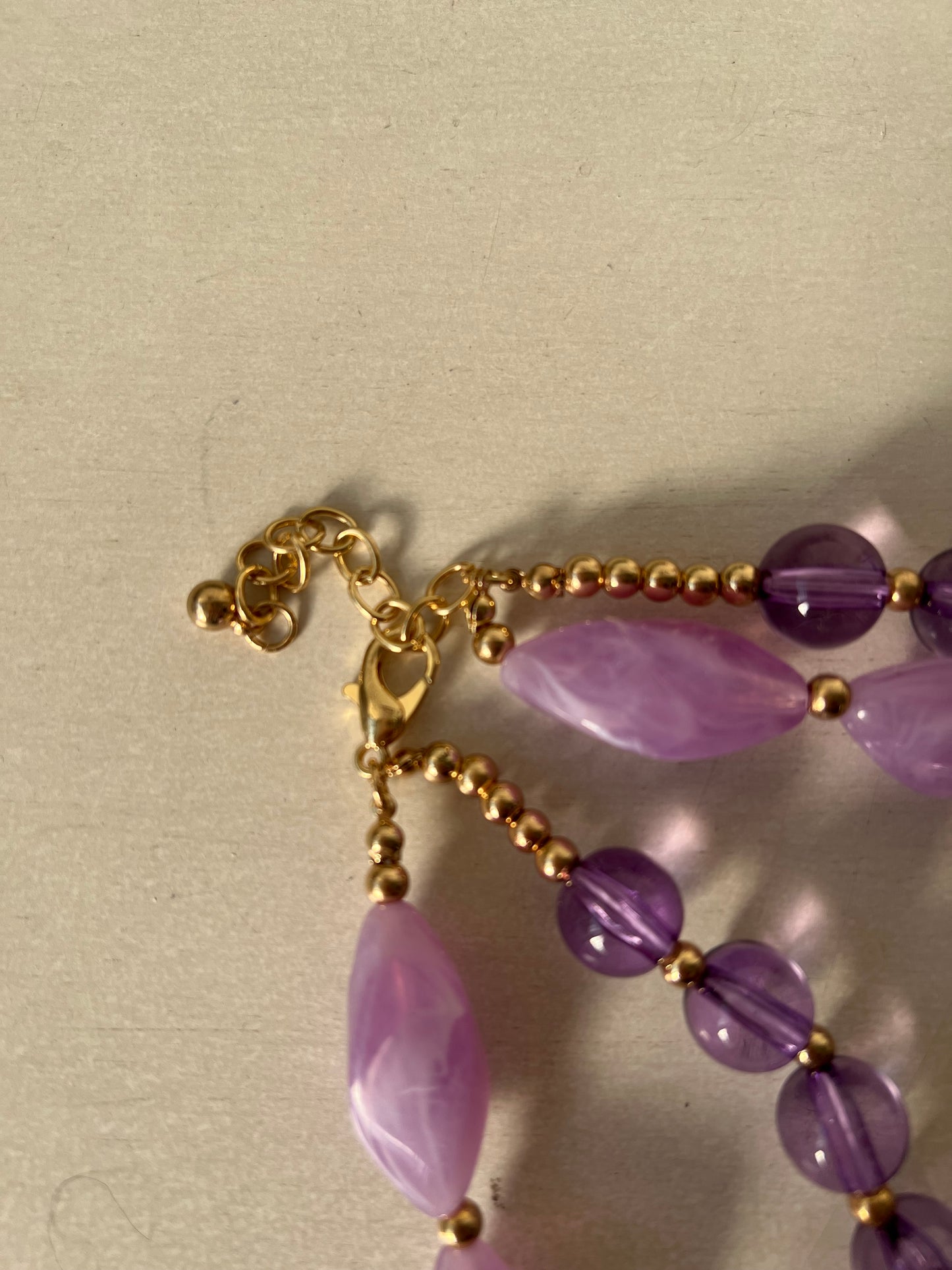 COLLANA DOPPIO FILO VAR.VIOLA