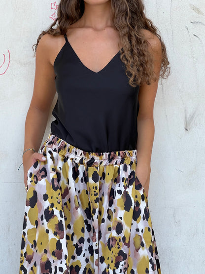 SABRINA PANTALONE AMPIO VAR.SENAPE