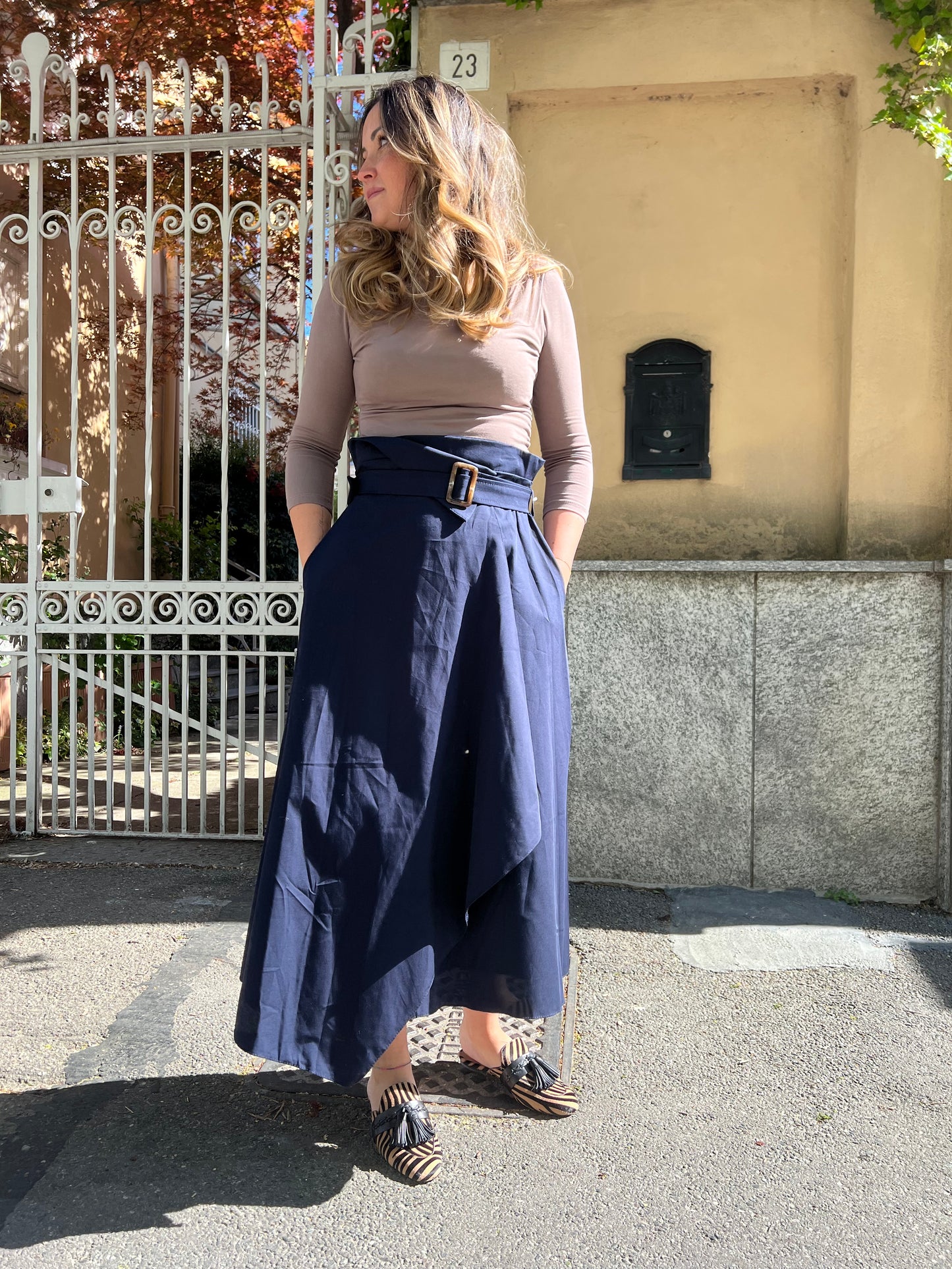 MARICA GONNA A PORTAFOGLIO BLU