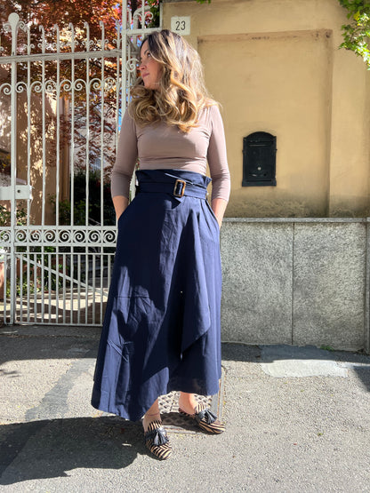 MARICA GONNA A PORTAFOGLIO BLU