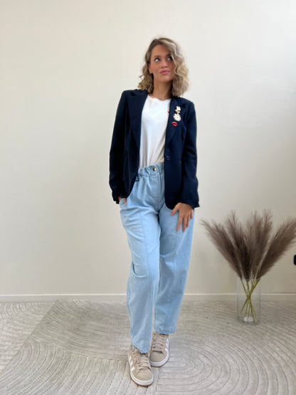 BLAZER FILIPPA BLU TAGLIA L