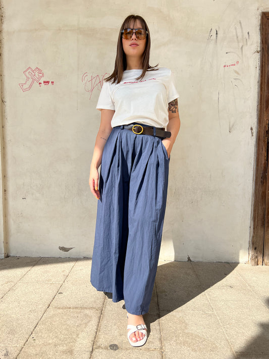 DELFINA PANTALONE AMPIO VAR.BLU