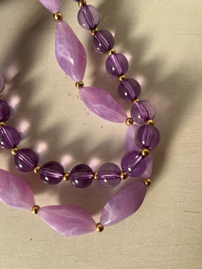 COLLANA DOPPIO FILO VAR.VIOLA