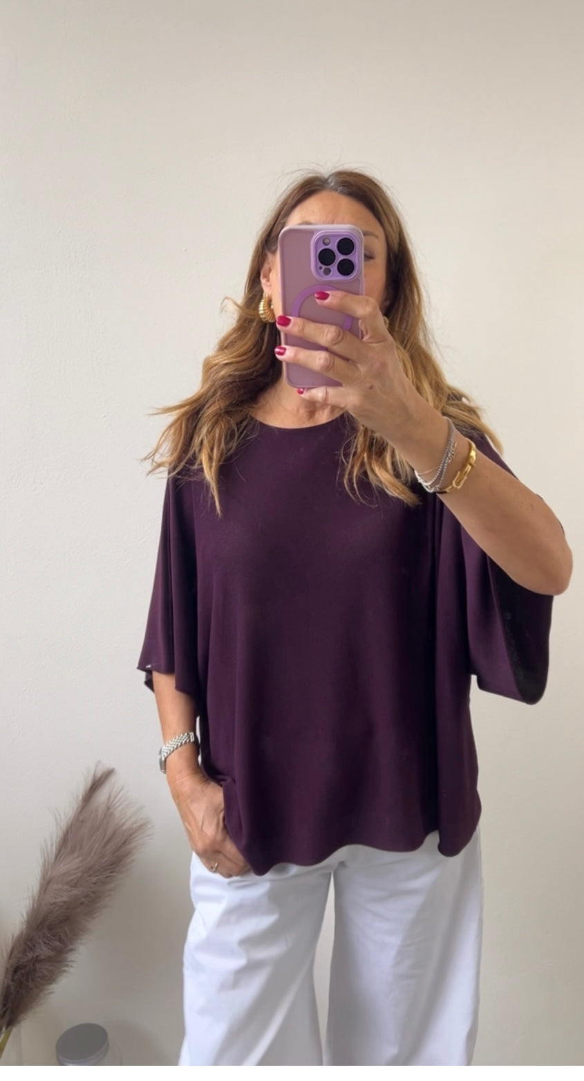 Maxi - maglia MELANZANA