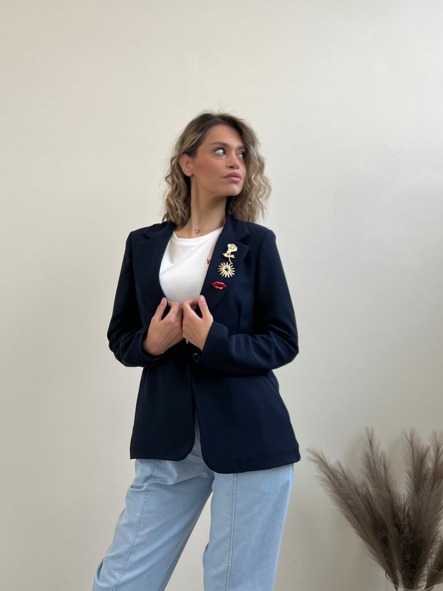 BLAZER FILIPPA BLU TAGLIA L