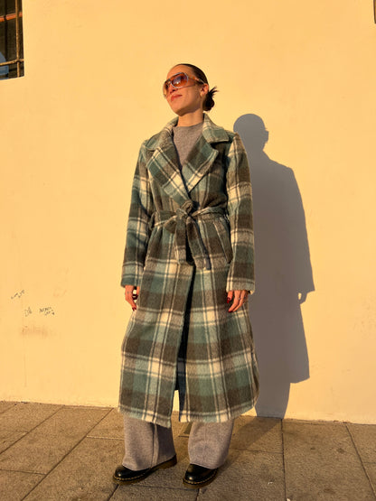 BOVARY CAPPOTTO FANTASIA TARTAN GRIGIO & OTTANIO